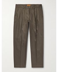 Barena - Nerio gerade geschnittene Anzughose aus Baumwoll-Twill mit Falten - Lyst