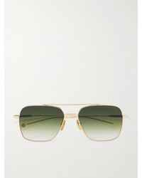 Dita Eyewear - Aviator-Style-Tone And Acetate Sunglasses - Lyst
