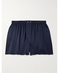 Derek Rose - Bailey Silk-Satin Boxer Shorts - Lyst
