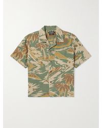 CHERRY LA - Camp-collar Printed Cotton-twill Shirt - Lyst