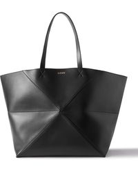 Loewe - Puzzle Fold Extra-Large Panelled Leather Tote Bag - Lyst