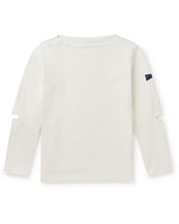 Kapital - Logo-appliquéd Cut-out Printed Cotton-jersey T-shirt - Lyst