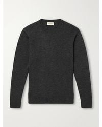 Officine Generale - Mycrew Merino Wool And Cashmere-Blend Sweater - Lyst