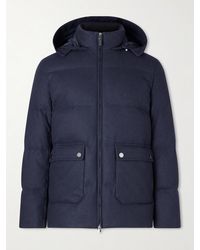 Canali - Hooded Cashmere Down Jacket - Lyst