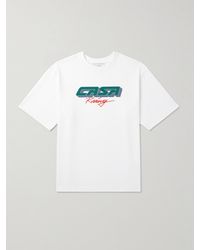 Casablancabrand - Casa Racing Brand-print Organic Cotton-jersey T-shirt - Lyst