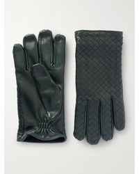 Bottega Veneta - Intrecciato Leather Gloves - Lyst