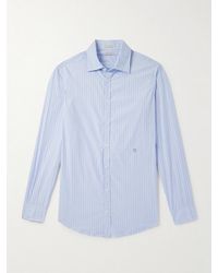 Massimo Alba - Genova Striped Cotton-voile Shirt - Lyst