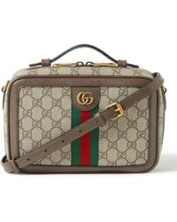 Gucci - Ophidia Small Crossbody Bag With Web - Lyst