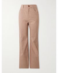 Séfr - Tavares Flared Gingham Woven Suit Trousers - Lyst