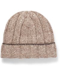 Brunello Cucinelli - Ribbed Cashmere Beanie - Lyst