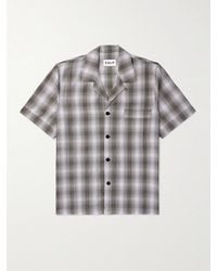 CDLP - Convertible-Collar Checked Tencel Lyocell Poplin Pyjama Shirt - Lyst