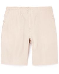 Zegna - Straight-leg Linen Shorts - Lyst