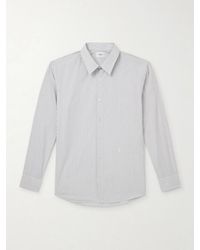 Saint Laurent - Pinstriped Cotton-Poplin Shirt - Lyst
