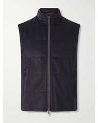 N.Peal Cashmere - Belgravia Cotton-Trimmed Cashmere Vest - Lyst
