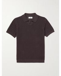MR P. - Open-Knit Organic Cotton Polo Shirt - Lyst