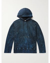 Nicholas Daley Garment-dyed Cotton-jersey Hoodie - Blue