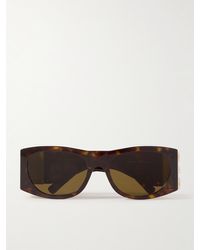 Givenchy - Sonnenbrille mit rechteckigem Rahmen aus Azetat in Schildpattoptik und goldfarbenen Details - Lyst