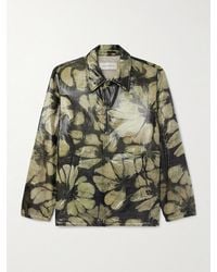 Dries Van Noten - Padded Floral-Print Organza Coach Jacket - Lyst