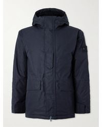 Stone Island - Ghost Hooded O-ventile® Cotton Hooded Down Jacket - Lyst