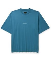 Givenchy - Aqua Star Story Oversized Logo-Embroidered Printed Cotton-Jersey T-Shirt - Lyst