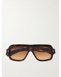 Jacques Marie Mage - Glenn Gould Fugue Aviator-Style Tortoiseshell Acetate And-Tone Sunglasses - Lyst