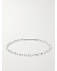 Le Gramme - Le 11 Sterling Silver Beaded Bracelet - Lyst