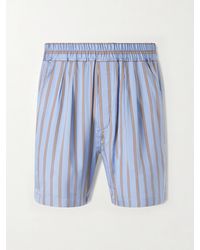 Tom Ford - Straight-leg Striped Silk-twill Shorts - Lyst