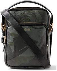Tom Ford 'Buckley' Gray Leather Messenger Bag – Top Shelf Apparel