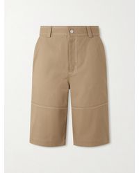 Ami Paris - Worker Cotton-Canvas Bermuda Shorts - Lyst