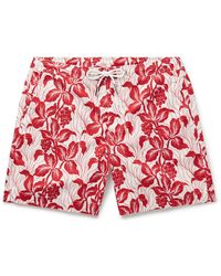 Orlebar Brown - Bulldog Petralis Straight-Leg Mid-Length Printed Recycled Swim Shorts - Lyst