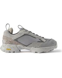 Roa - Lhakpa Rubber And Suede-trimmed Mesh Sneakers - Lyst