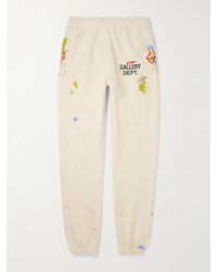 GALLERY DEPT. - Tapered Logo-print Paint-splattered Cotton-jersey Sweatpants - Lyst