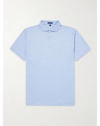 Peter Millar - Fifty-fifty Printed Stretch-jersey Polo Shirt - Lyst