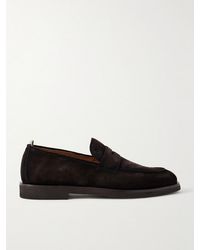 Officine Creative - Opera 001 Suede Penny Loafers - Lyst