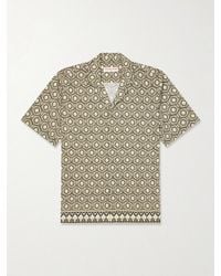 Orlebar Brown - Maitan Passetto Camp-Collar Printed Lyocell Shirt - Lyst