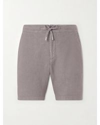 MR P. - Straight-Leg Garment-Dyed Linen Drawstring Bermuda Shorts - Lyst