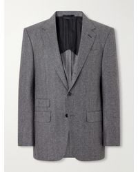 dunhill - Herringbone Wool And Cashmere-Blend Suit Jacket - Lyst