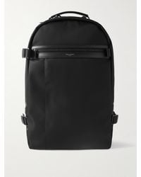 Saint Laurent - City Trekking Leather-trimmed Shell Backpack - Lyst