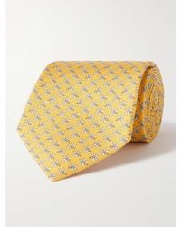 Ferragamo - Krawatte aus bedrucktem Seiden-Twill - Lyst