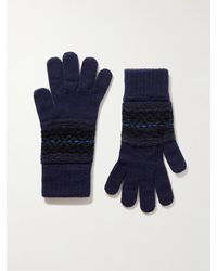 Johnstons of Elgin - Reversible Fair Isle Cashmere Gloves - Lyst