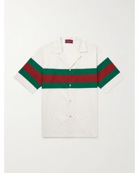 Gucci - Camicia in popeline di cotone con righe - Lyst