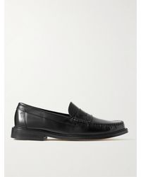 VINNY'S - Yardee Leather Penny Loafers - Lyst