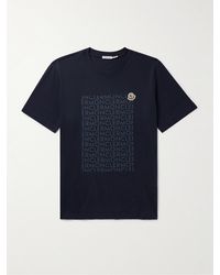 Moncler - Logo-Appliquéd Printed Cotton-Jersey T-Shirt - Lyst