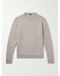 ZEGNA - Wool And Cashmere-Blend Sweater - Lyst