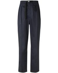 Chimala Tapered Belted Pleated Cotton-poplin Pants - Black
