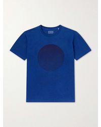 Blue Blue Japan - Printed Cotton-Jersey T-Shirt - Lyst