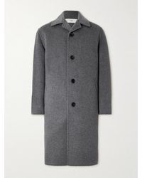 Ami Paris - Wool And Cashmere-Blend Coat - Lyst