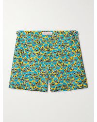 Orlebar Brown - Shorts da mare medi slim-fit in tessuto riciclato floreale Bulldog - Lyst