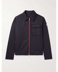 Moncler - Logo-Appliquéd Grosgrain-Trimmed Shell Overshirt - Lyst