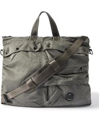 C.P. Company - Logo-appliquéd Garment-dyed Nylon B Tote Bag - Lyst